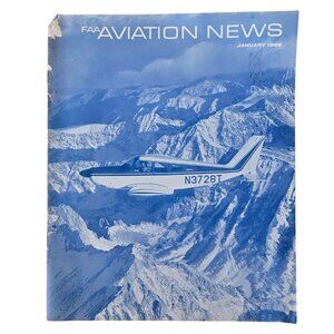FAA Aviation News January 1969 Magazine Vintage Airplane Aircraft Graphics